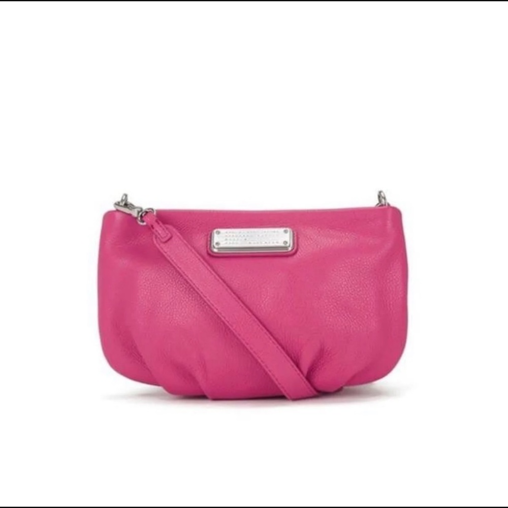 Marc by Marc Jacobs New Percy Q Hot Pink Leather Crossbody